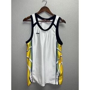 Li Ning Jersey Basketball Li-Ning Sports CBA White Yellow Top Medium